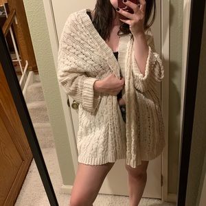 Cream knit cardigan